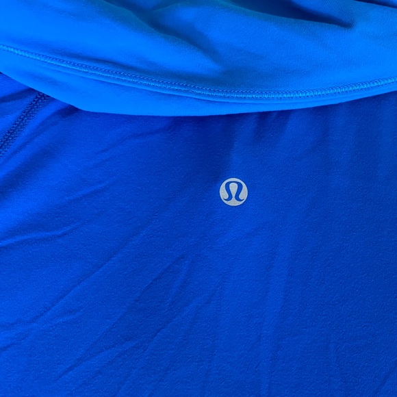 Lululemon bright blue cowl neck pullover - Picture 5 of 5